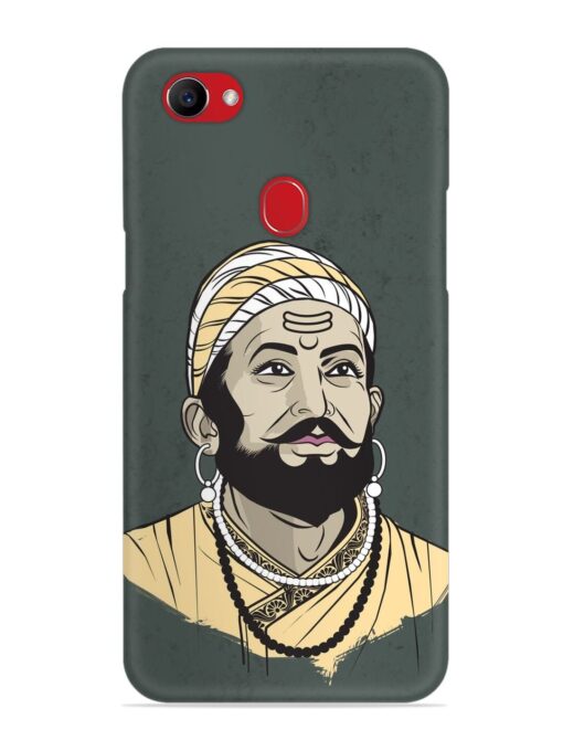 Shivaji Maharaj Vector Art Snap Case for Oppo F7 Zapvi