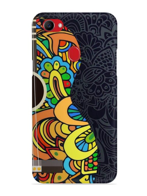 Guitar Vector Art Snap Case for Oppo F7 Zapvi