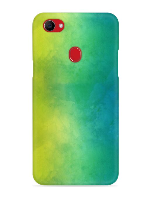 Yellow Green Gradient Snap Case for Oppo F7 Zapvi