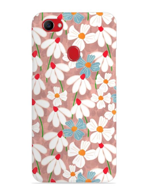 Abstract Petal Flowers Snap Case for Oppo F7 Zapvi