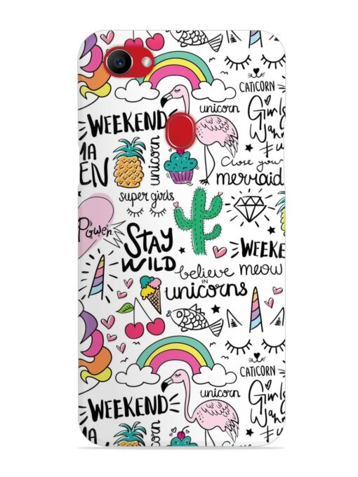 Unicorn Ice Cream Snap Case for Oppo F7 Zapvi