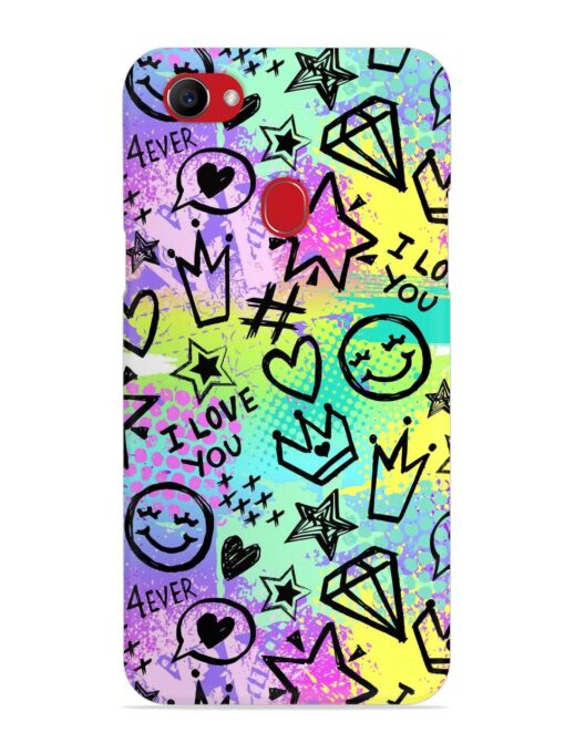 Bright Seamless Pattern Snap Case for Oppo F7 Zapvi