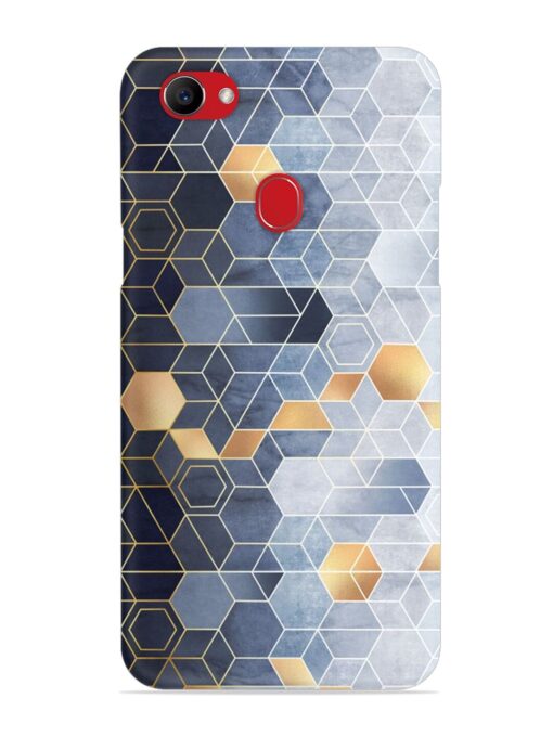 Geometric Abstraction Hexagons Snap Case for Oppo F7 Zapvi