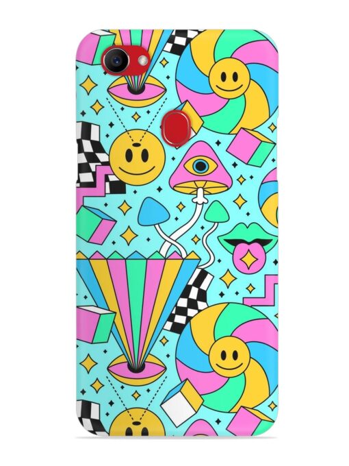 Trippy Rainbow 60S Snap Case for Oppo F7 Zapvi