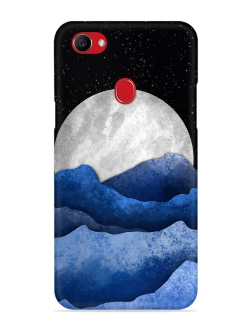 Full Moon Mountain Vector Snap Case for Oppo F7 Zapvi