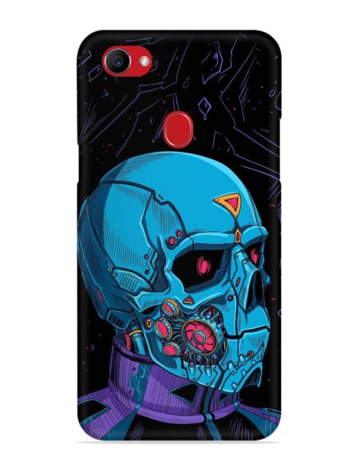 Skull Robo Vector Snap Case for Oppo F7 Zapvi