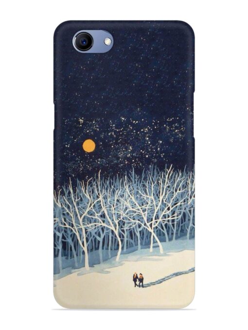 Full Moon Snowshoe Tour Snap Case for Oppo F7 Youth Zapvi