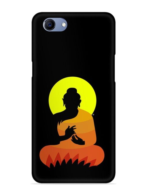 Buddha Art Black Snap Case for Oppo F7 Youth Zapvi