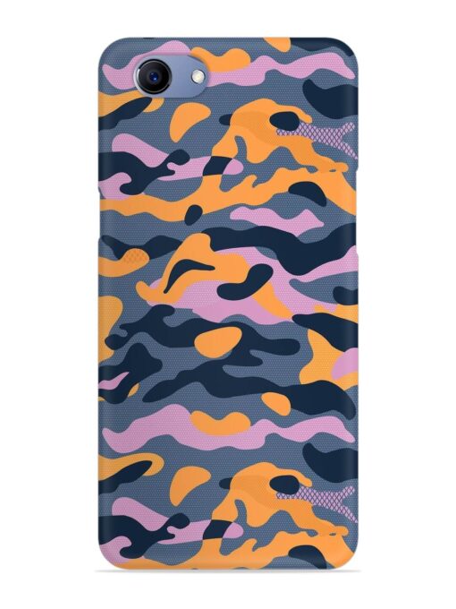 Camouflage Army Military English Orange Art Snap Case for Oppo F7 Youth Zapvi