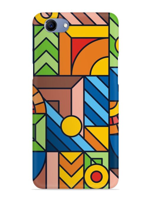 Colorful Geometric Snap Case for Oppo F7 Youth Zapvi