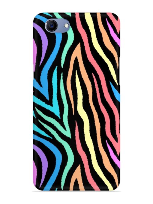 Colorful Abstract Zebra Snap Case for Oppo F7 Youth Zapvi