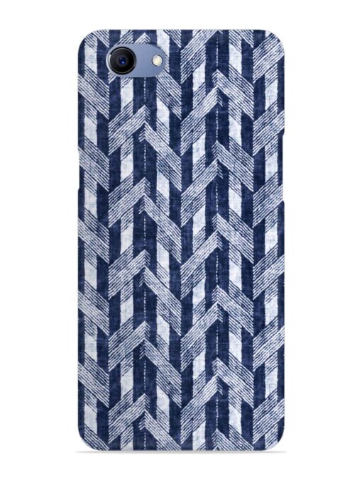 Abstract Herringbone Motif Snap Case for Oppo F7 Youth Zapvi