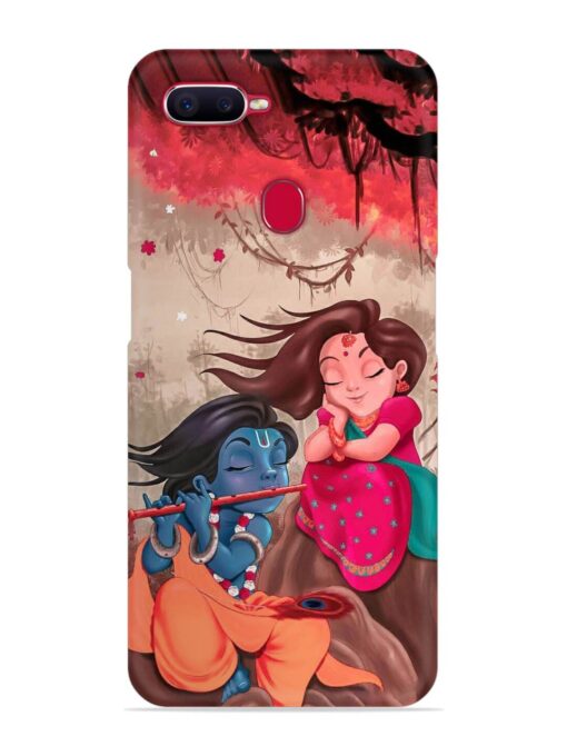 Radhe Krishna Water Art Snap Case for Oppo F9 Pro Zapvi