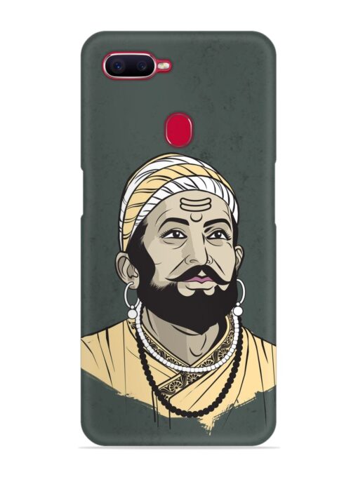 Shivaji Maharaj Vector Art Snap Case for Oppo F9 Pro Zapvi