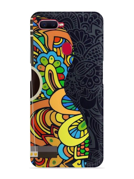 Guitar Vector Art Snap Case for Oppo F9 Pro Zapvi