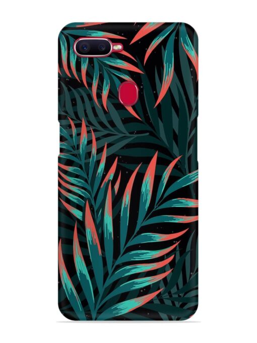 Green Leaf Art Snap Case for Oppo F9 Pro Zapvi