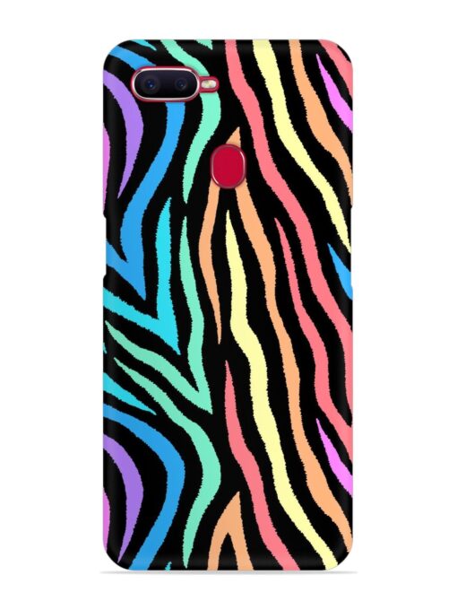 Colorful Abstract Zebra Snap Case for Oppo F9 Pro Zapvi