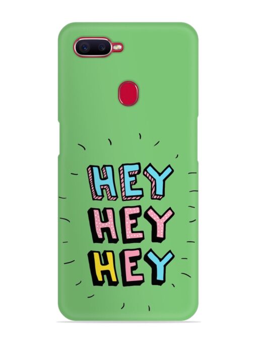 Hey Vector Cartoon Snap Case for Oppo F9 Pro Zapvi