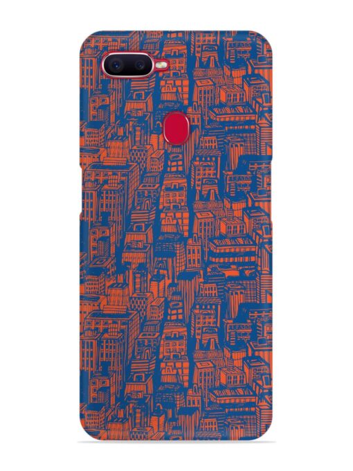 Hand Drawn Seamless Snap Case for Oppo F9 Pro Zapvi