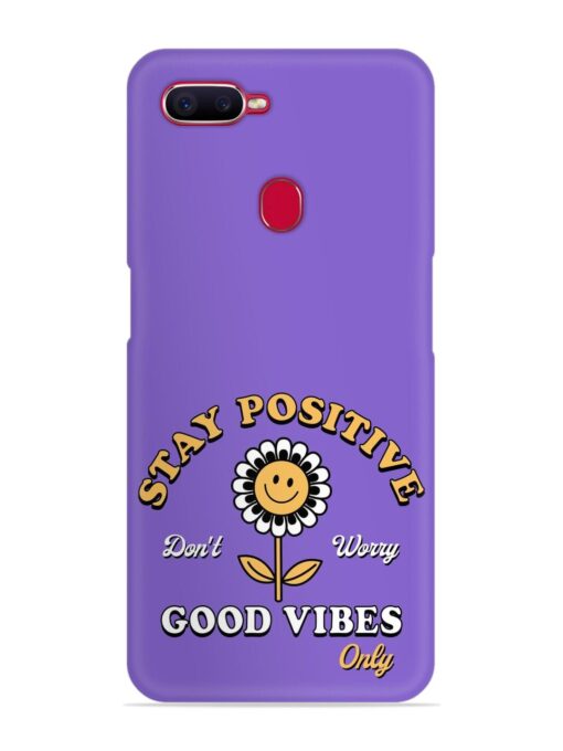 Retro Positive Flower Snap Case for Oppo F9 Pro Zapvi