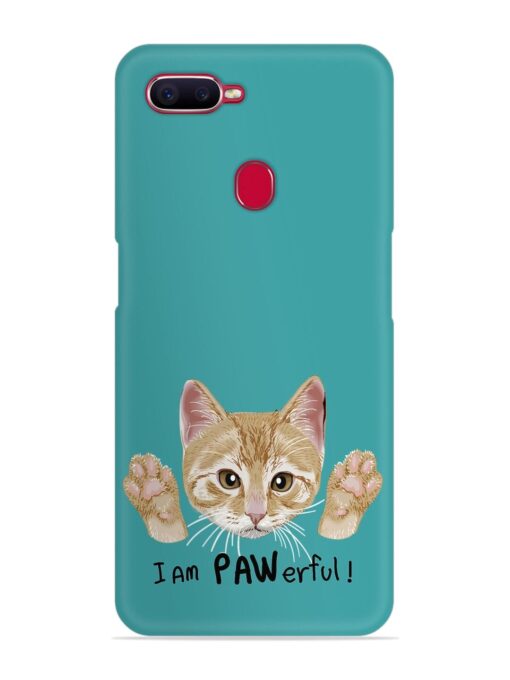 Typography Slogan Cat Snap Case for Oppo F9 Pro Zapvi