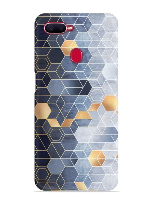 Geometric Abstraction Hexagons Snap Case for Oppo F9 Pro Zapvi