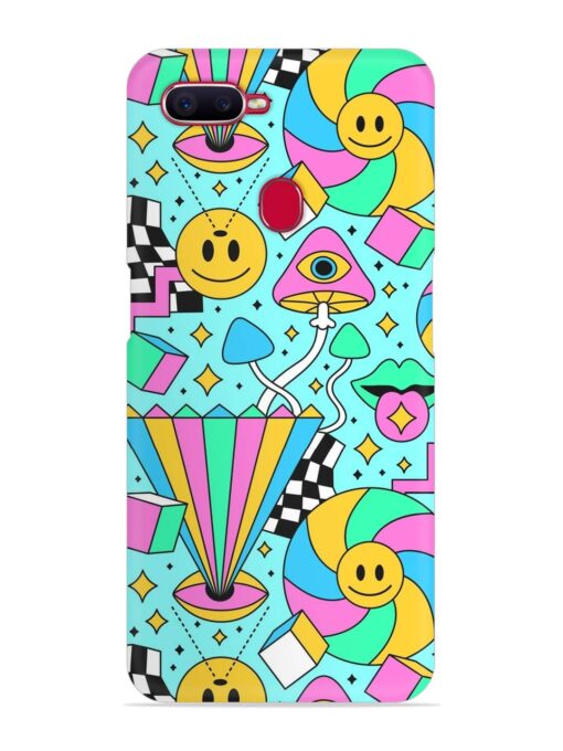 Trippy Rainbow 60S Snap Case for Oppo F9 Pro Zapvi