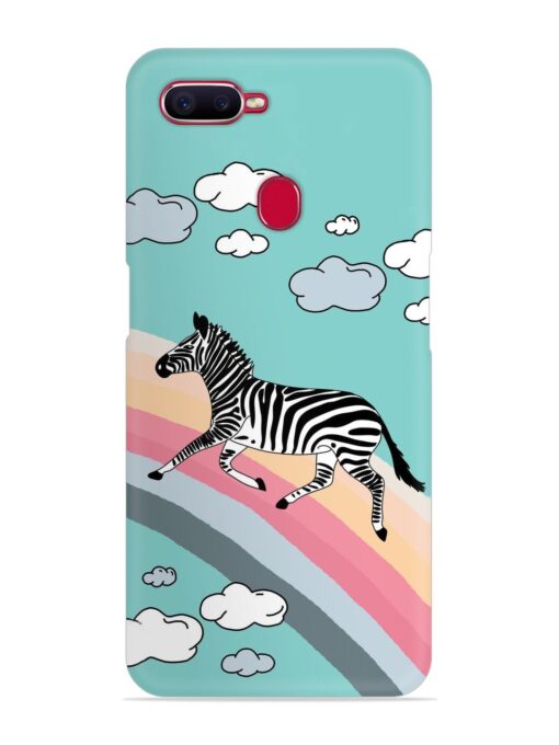 Running Zebra Snap Case for Oppo F9 Pro Zapvi