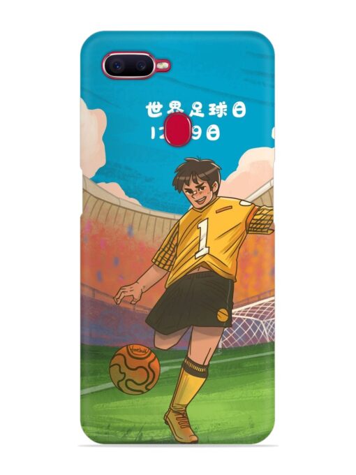 Soccer Kick Snap Case for Oppo F9 Pro Zapvi