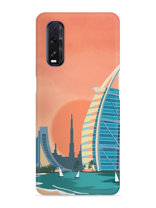 Dubai Architectural Scenery Snap Case for Oppo Find X2 Zapvi