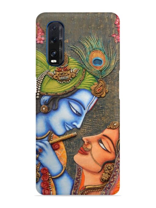 Lord Radha Krishna Flute Art Snap Case for Oppo Find X2 Zapvi