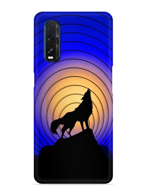 Fox Roaring Design Snap Case for Oppo Find X2 Zapvi