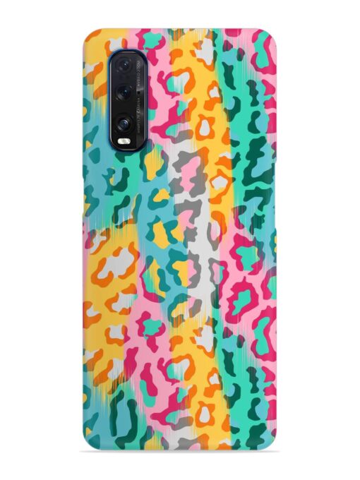 Seamless Vector Colorful Snap Case for Oppo Find X2 Zapvi