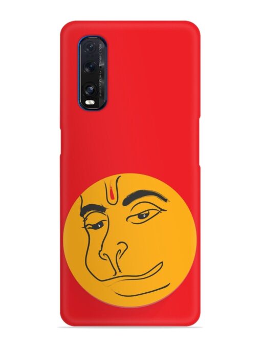 Lord Hanuman Vector Snap Case for Oppo Find X2 Zapvi