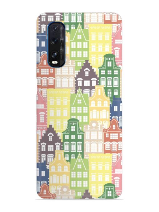 Seamless Shapes Pattern Snap Case for Oppo Find X2 Zapvi