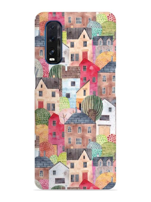 Abstract Seamless Pattern Snap Case for Oppo Find X2 Zapvi