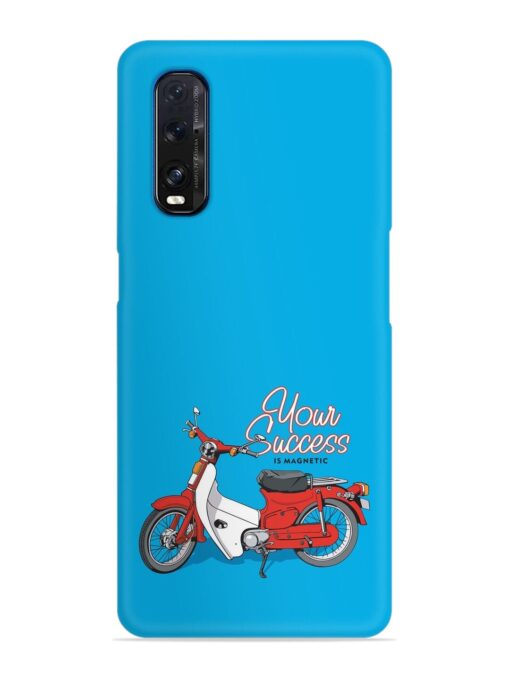 Motorcycles Image Vector Snap Case for Oppo Find X2 Zapvi