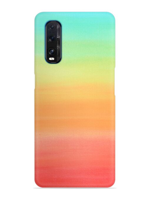 Background Sky Watercolor Snap Case for Oppo Find X2 Zapvi