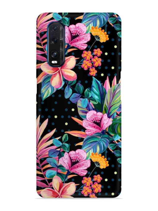 Seamless Floral Pattern Snap Case for Oppo Find X2 Zapvi