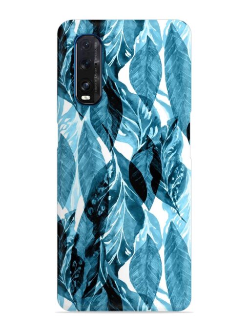 Leaves Pattern Jungle Snap Case for Oppo Find X2 Zapvi