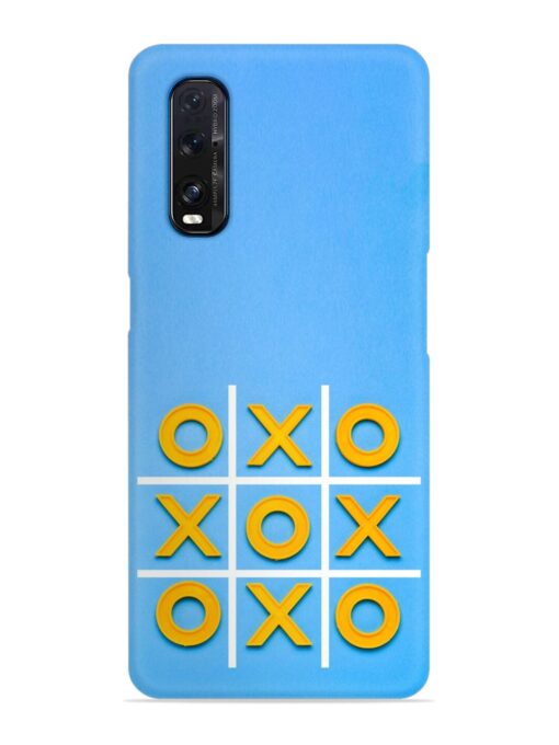 Yellow Plastic Crosses Snap Case for Oppo Find X2 Zapvi