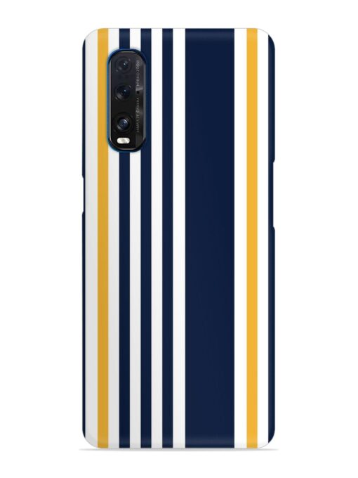 Seamless Stripe Pattern Snap Case for Oppo Find X2 Zapvi