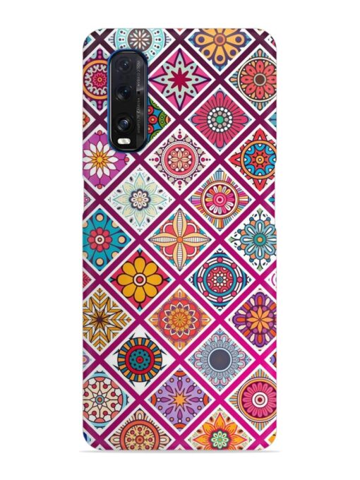 Seamless Tile Pattern Snap Case for Oppo Find X2 Zapvi