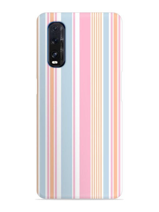 Stripe Seamless Pattern Snap Case for Oppo Find X2 Zapvi