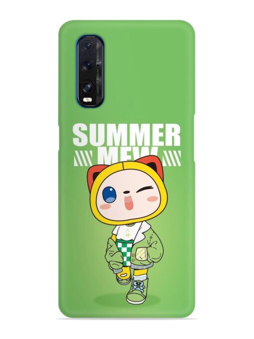 Summer Mew Snap Case for Oppo Find X2 Zapvi