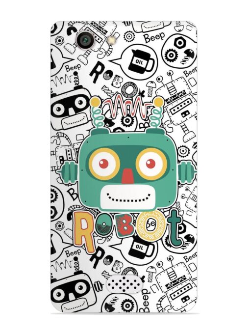 Robot Modern Seamless Pattern Snap Case for Oppo Neo 5 Zapvi