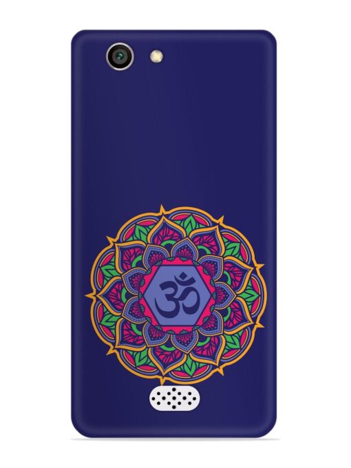 Om Mandala Art Blue Snap Case for Oppo Neo 5 Zapvi