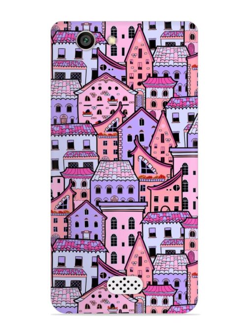 Seamless Pattern Houses Snap Case for Oppo Neo 5 Zapvi