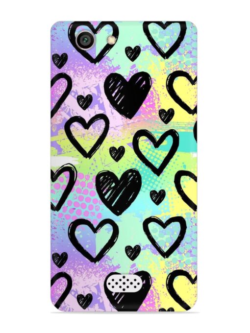 Bright Pattern Hearts Snap Case for Oppo Neo 5 Zapvi