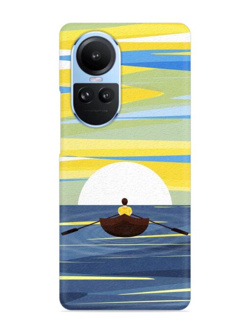 Rowing Person Ferry Paddle Snap Case for Oppo Reno 10 (5G) Zapvi